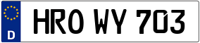 Trailer License Plate